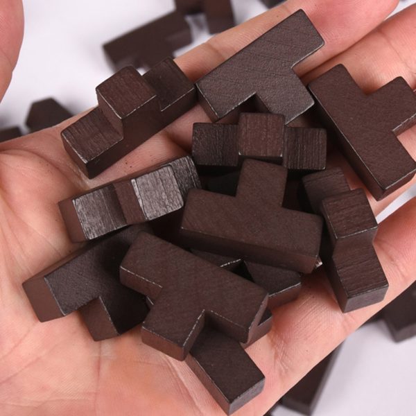 Casse tête bois cube