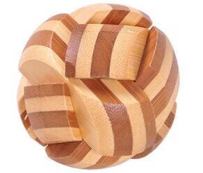Casse tête boule bois