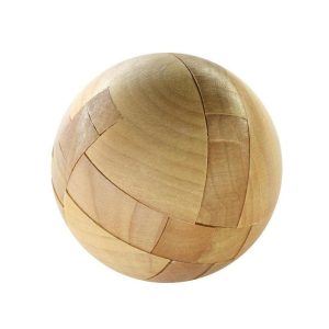 Casse tête boule en bois