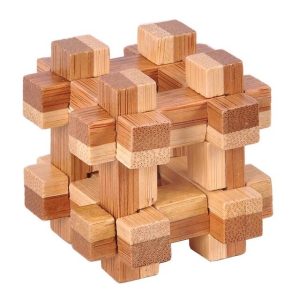 Casse tête cube bois 12 pièces