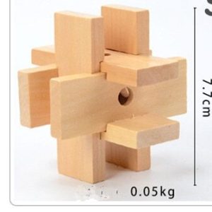 Casse tête en bois 6 pièces