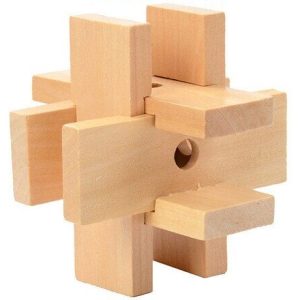 Casse tête en bois 6 pièces