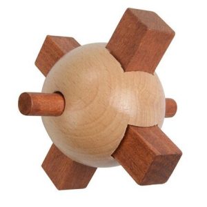 Casse tête en bois boule infernale