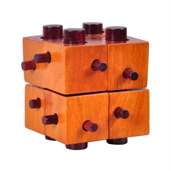 Casse tête en bois cube