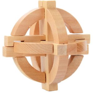 Casse tête en bois rond