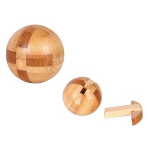 Casse tête sphère bois