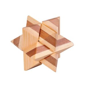 Casse tête étoile bois