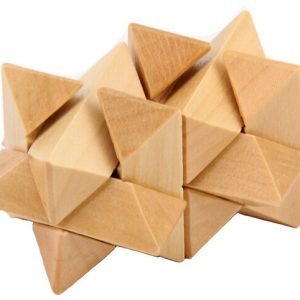 Casse tête étoile en bois