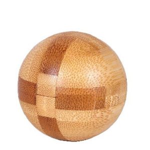 Casse tête sphère bois