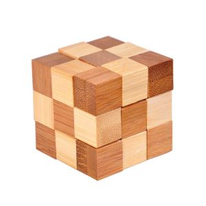 Cube casse tête bois