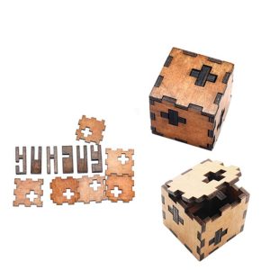 Cube en bois casse tête