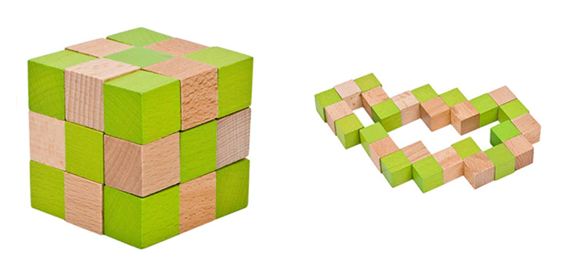 Casse tête cube serpent Casse tête cube serpent