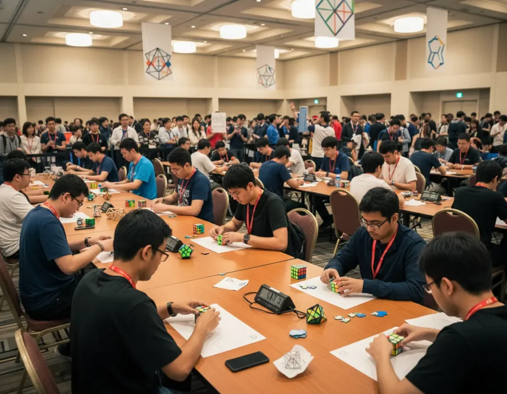 Cubes Rubik en cours de résolution